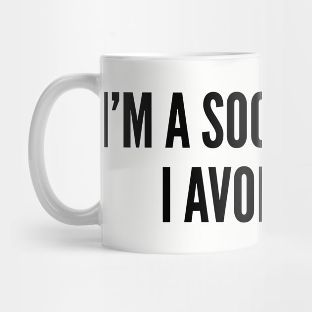 Shy - I'm A Social Vegan I Avoid Meet - Cute Slogan Funny Statement Humor by sillyslogans